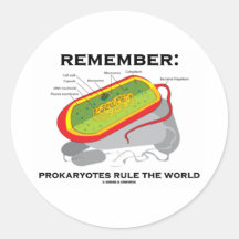 Remember: Prokaryotes Rule The World Stickers