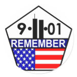 REMEMBER ROUND STICKER