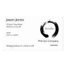 Remember to Breathe! Business Card Templates