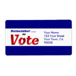 remember to  vote custom shipping label