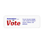 Remember to Vote Labels