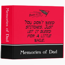 Remembering Dad 3 Ring Binder