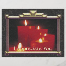 Remembrance Candles & Vines Personalized Flyer