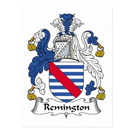 Remington Family Crest Postcards