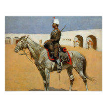 Remington's Cavalryman of the Line, Mexico (1889) Personalized Announcements