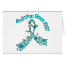 Remission Since 1987 Ovarian Cancer Greeting Card