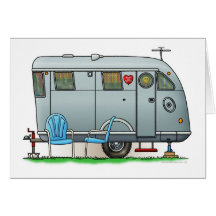 Remorque de campeur spartiate rv carte de vœux