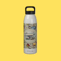 Remorque mignonne de voyage de campeur de cinquièm bouteilles