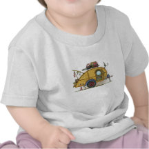 Remorque vintage mignonne de voyage de campeur de  t-shirt