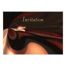 Remous de chocolat d'art abstrait d'invitation