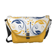 Remous floral élégant de motif de fleur besace