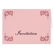 Remous floral fleuri d'invitations carte