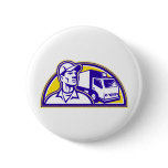 Removal Man Delivery Guy with Moving Van Pins
