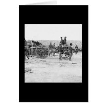 Removing Confederate Artillery 1865 Greeting Cards