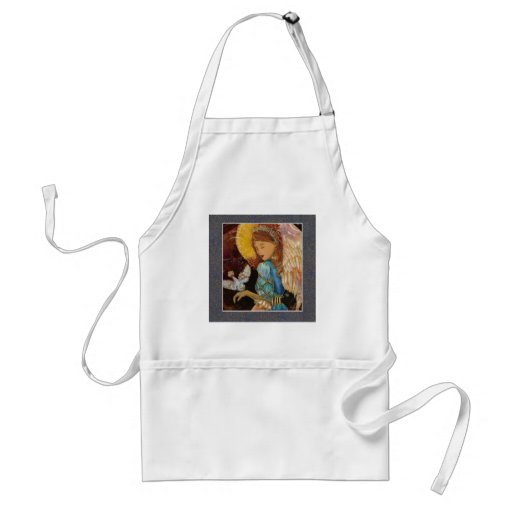 Renaissance Angel & Dove Christmas Aprons