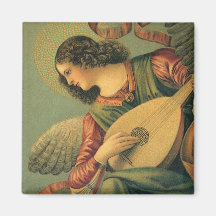 Renaissance Art, Angel Musician, Melozzo da Forli Fridge Magnet