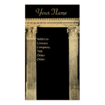 RENAISSANCE GATE gold metallic Business Cards
