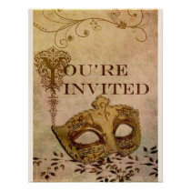 Renaissance Invitation Sepia invitations