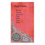RENAISSANCE Monogram 1 bright antique  pink Business Card