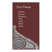 RENAISSANCE Monogram 1 Business Card Template