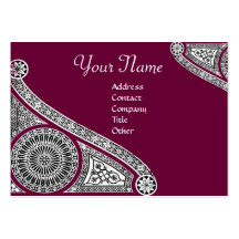 RENAISSANCE MONOGRAM 2 red Business Card