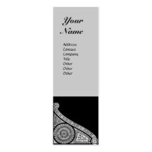 RENAISSANCE MONOGRAM BUSINESS CARD