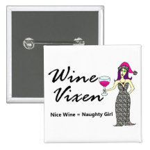 Renarde de vin "Nice et" carré vilain de vacances Badges