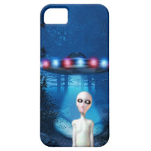 Rencontre de fin d'UFO de forêt Coque iPhone 5 Case-Mate