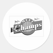 Rencontrez les champions autocollants ronds