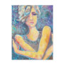 "Renee", fine art portrait on postcard