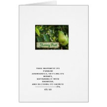 renewal yummy fruit greeting card