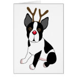 Renne de Boston Terrier Cartes