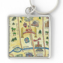 Reno Map keychains