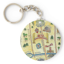 Reno Map keychains