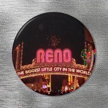 Reno Sign Refrigerator Magnet