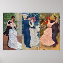 Renoir - Dance in the City, Country, and Bougival Posters