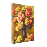 Renoir Roses in a Vase Canvas Print