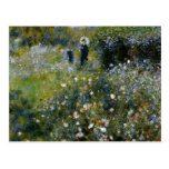 Renoir Woman with Parasol in Garden Postcard