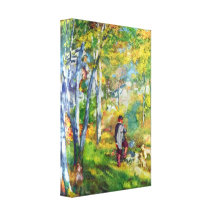 Renoir - Young man in the forest of Fontainebleau Canvas Prints