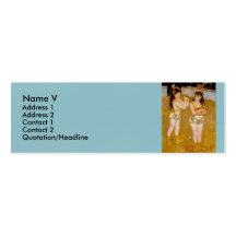 Renoir's Acrobats at the Cirque Fernando (1879) Business Cards