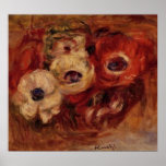 Renoir's Anemones Still Life Print