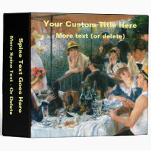 Renoir's Luncheon of the Boating Party (1881) Vinyl Binder