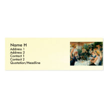 Renoir's Luncheon of the Boating Party (1881) Business Cards