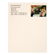 Renoir's Luncheon of the Boating Party (1881) Letterhead