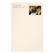Renoir's Luncheon of the Boating Party (1881) Stationery Paper