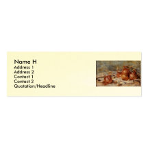 Renoir's Still Life with Onions (1881) Business Card Template