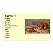 Renoir's Still Life with Onions (1881) Business Cards