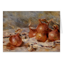 Renoir's Still Life with Onions (1881) Greeting Cards