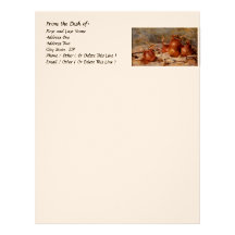 Renoir's Still Life with Onions (1881) Custom Letterhead
