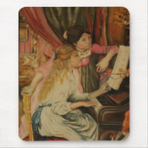Renoir's Two Girls Mousepads
